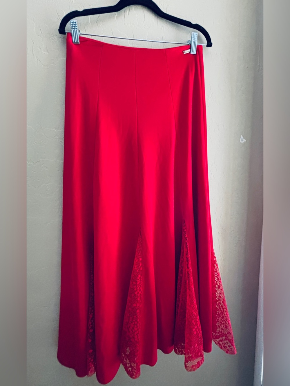 Chrisanne Dancewear Red Flamenco or Ballroom Long Maxi Skirt Women’s Size 14